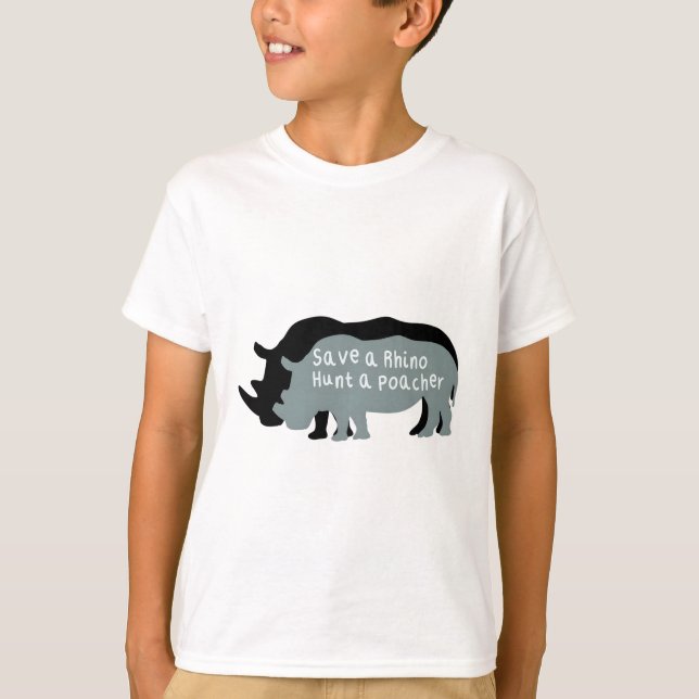 R är för Rhino T Shirt (Framsida)