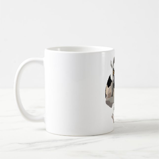 R är för Ringtail Lemur Kaffemugg (Vänster)
