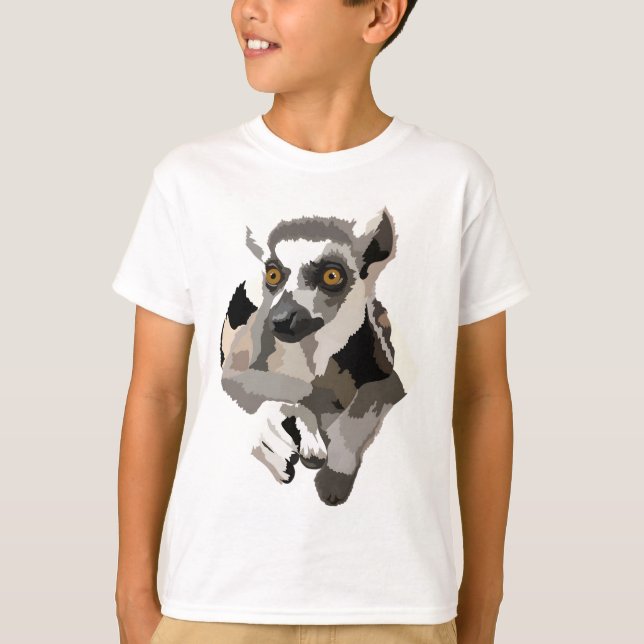 R är för Ringtail Lemur T Shirt (Framsida)