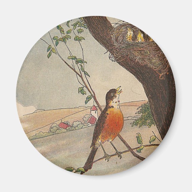 R är för Robin Magnet (Framsidan)