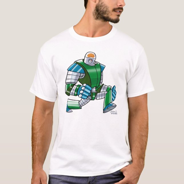 r är för robot t-shirt (Framsida)