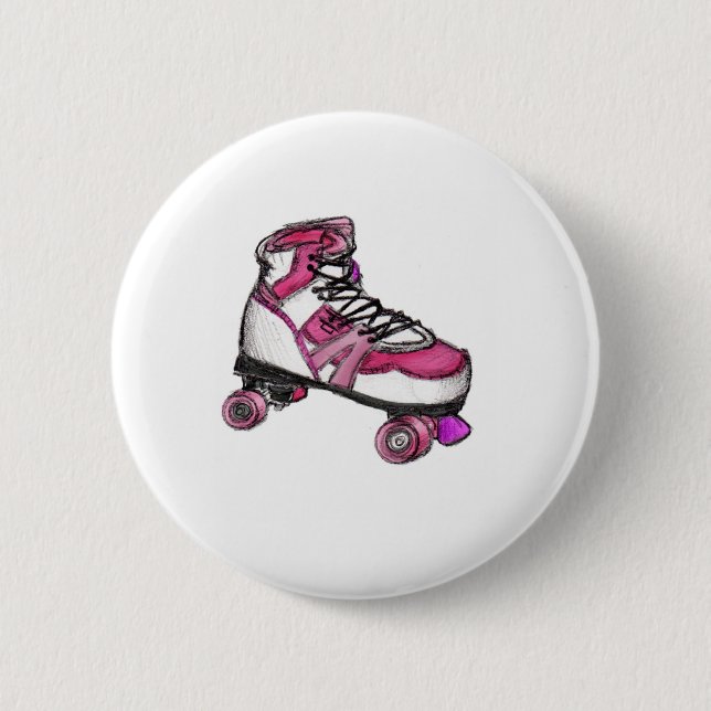 R är för Rollerskate Knapp (Framsida)