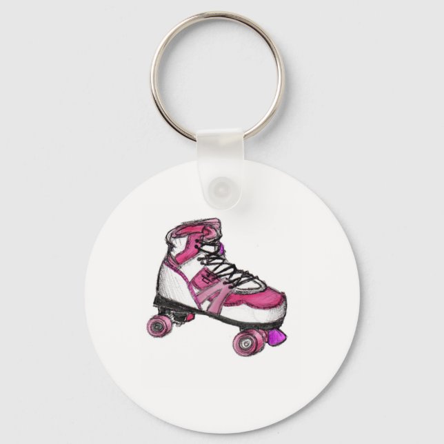 R är för Rollerskate Nyckelring (Framsida)