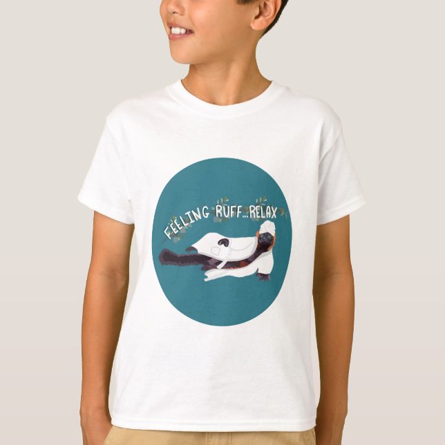 R är för Ruffed Lemur T Shirt (Framsida)