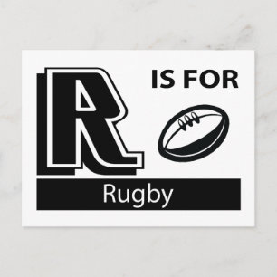 R är för Rugby Vykort