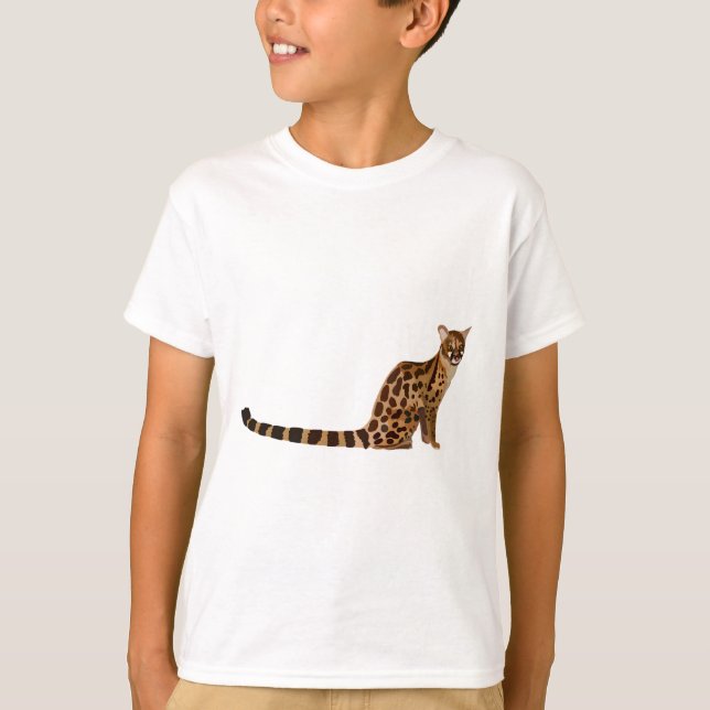 R är för Rusty Spoted Genet T Shirt (Framsida)