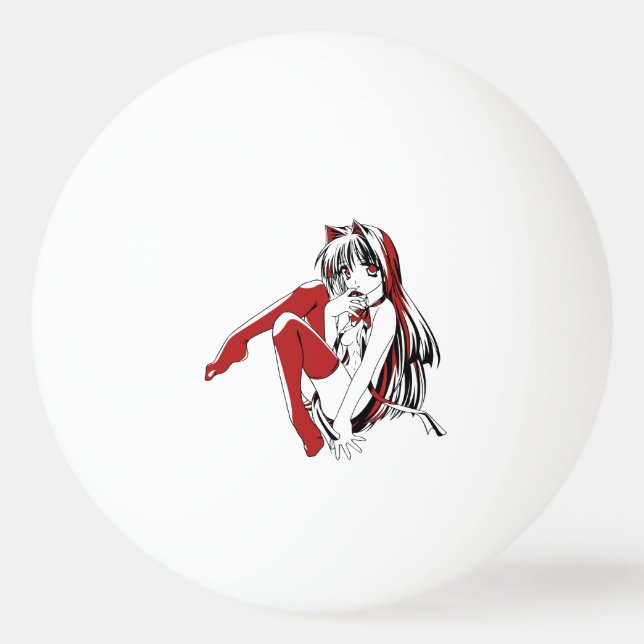 R & B Manga, Neko Catgirl Furry Loli Anime Pingisboll (Framsidan)