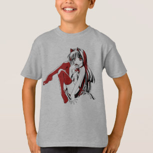 R&B Manga, Neko Catgirl Furry Loli Anime T Shirt