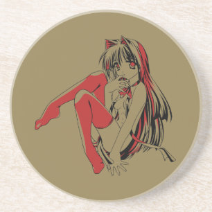 R & B Manga, Neko Catgirl Hårig Loli Anime Underlägg