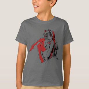 R & B Manga, Neko Kattflicka Furry Loli Anime T Shirt