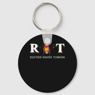 R Bee T RBT-registrerad beteendetekniker Nyckelring