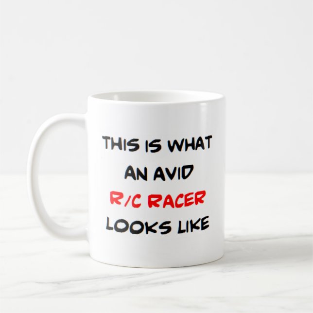 r/c racer, fantastisk kaffemugg (Vänster)