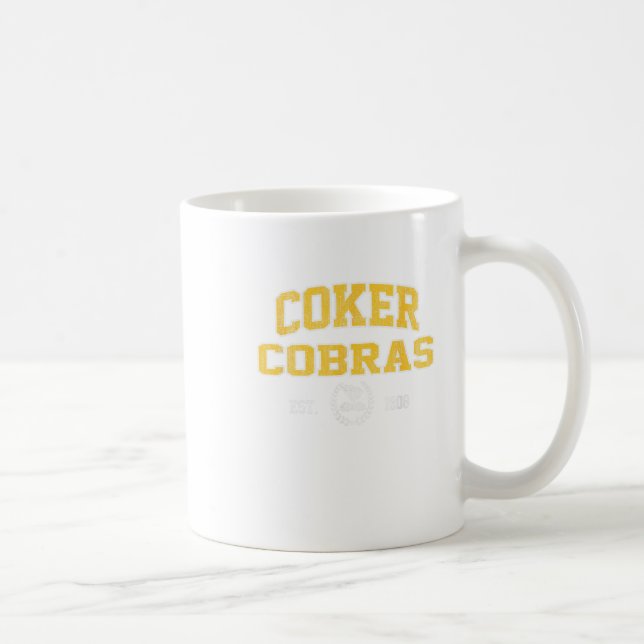 R College Cobras Arch Retro För manar kvinnor Kaffemugg (Höger)