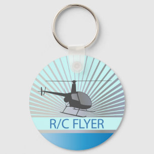 R--CreklambladCopter Nyckelring
