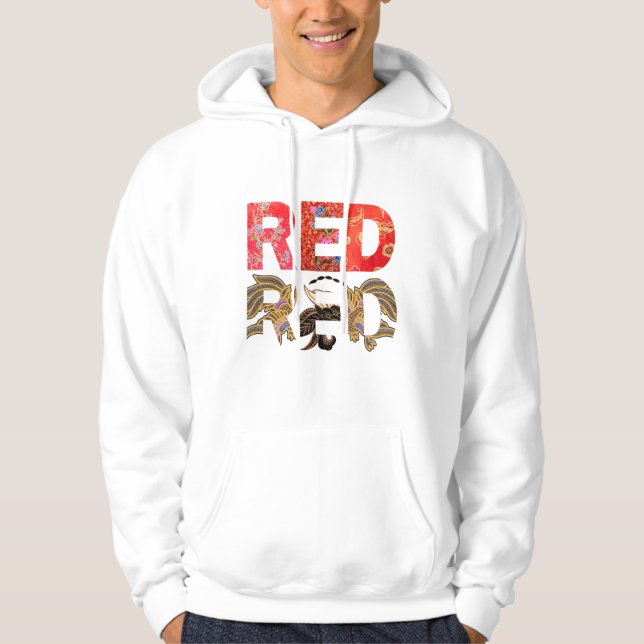 R.E.D. - Batik mönster Hoodie (Framsida)