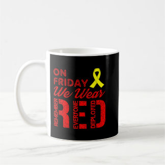 R.E.D. På Fredag Bära Red - Röda Fredag militära Kaffemugg