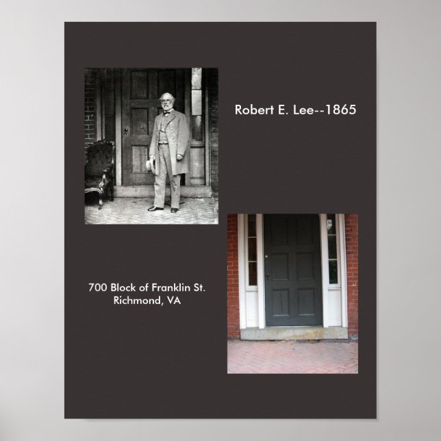 R.E. Lee's Apartment, Richmond, VA.—1865 Poster (Framsidan)