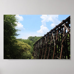 R.E.M. Murmur Trestle Bridge - Album Art Poster