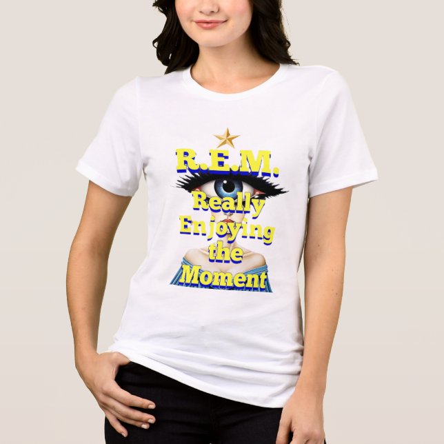 R.E.M. NJUTER VERKLIGEN AV ÖGONBLICKET T SHIRT (Framsida)