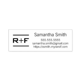 R+F Info Frimärke Självfärgande Stämpel