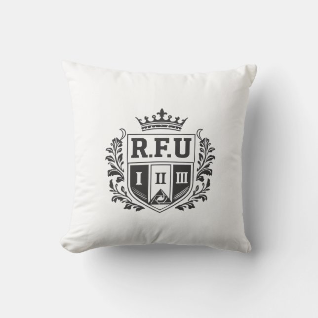 R.F.U Crown Crest Kuddinkast Kudde (Framsida)