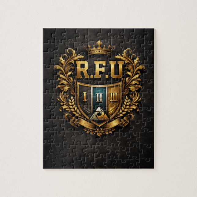 R.F.U Crown Crest Puzzle  Pussel (Vertikal)