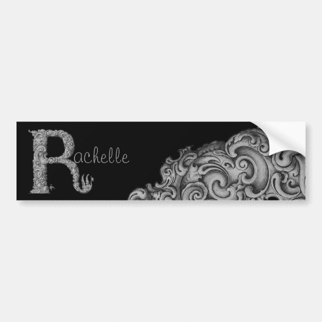 R - Falck Alphabet (Silvery) Bildekal (Framsidan)