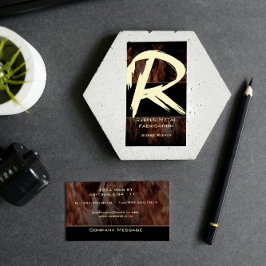 R Flame Monogram-Affärskort Visitkort