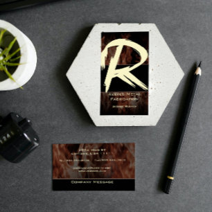 R Flame Monogram-Affärskort Visitkort