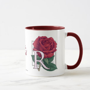 R för roblommaMonogram Mugg