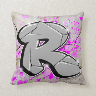 R - Grafitti kudder Kudde
