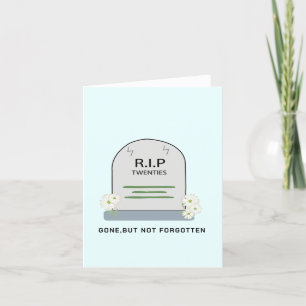 R.I.P. 20-talet, borta, roligt, daglig måltid Helgkort