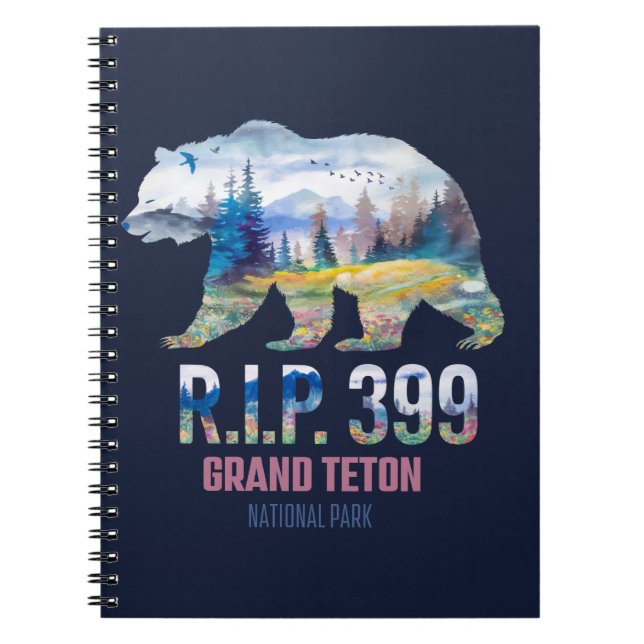R.I.P. 399 Drottning av Tetons Bear Anteckningsbok (Framsidan)
