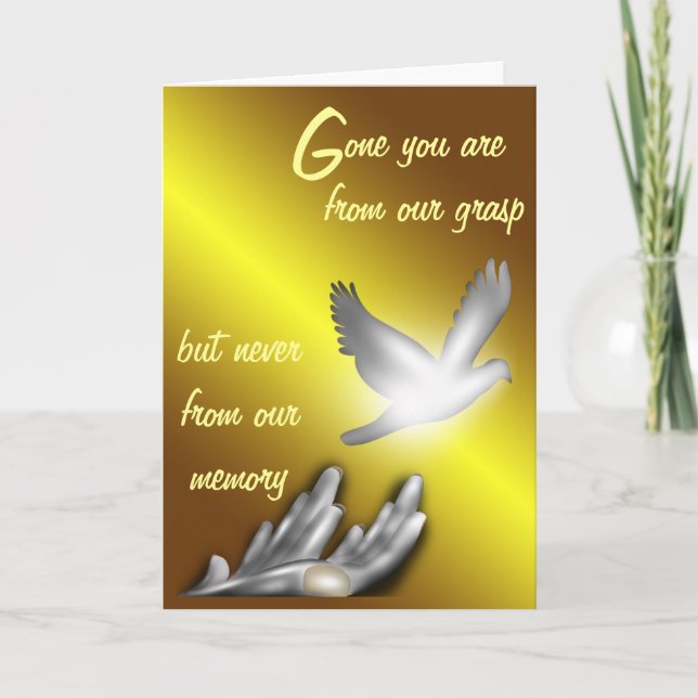 R.I.P/Condolence/In Memory of Card Kort (Framsida)