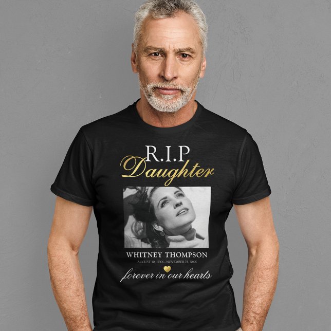 R.I.P Dotter Photo Memorial T-Shirt (Skapare uppladdad)
