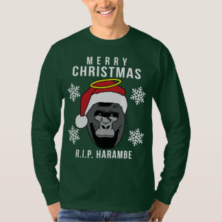 R.I.P. Harambe ful jultröja T Shirt