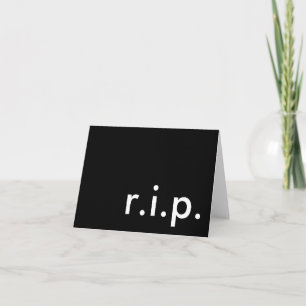 r.i.p. meddelande