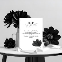 R.I.P. Min inbjudan till Ungdom 30års födelsedag
