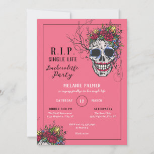 R.I.P. Skull & Ro Bachelorette-partiets inbjudan