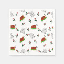 R.I.P Turkey Christmas Napkins