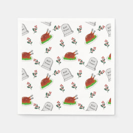 R.I.P Turkey Christmas Napkins Pappersservett