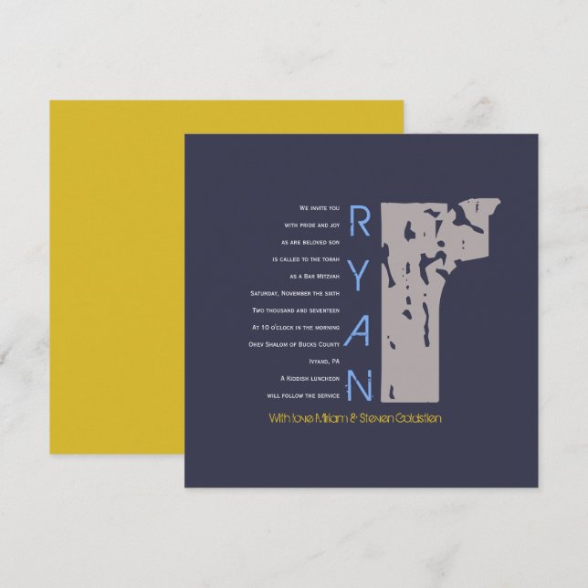 R Inbjudan till den ursprungliga insamlingen Fladd (Fram/baksida)