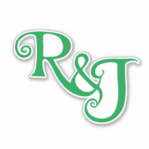 R&J Monogram bröllop