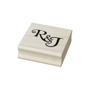 R&J-Monogrambröllop Stämpel