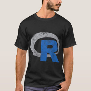 R Logotyp Programming Vintage Data Science Statist T Shirt