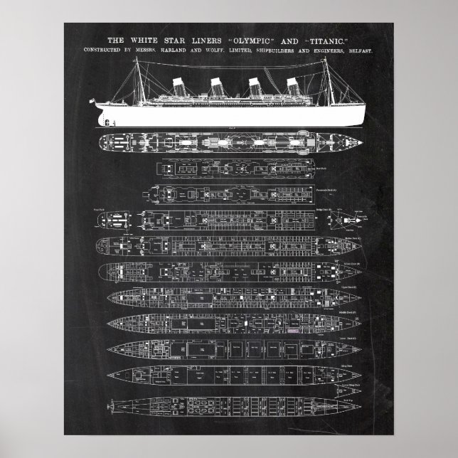 R.M.S. Titanic Patent Poster (Framsidan)