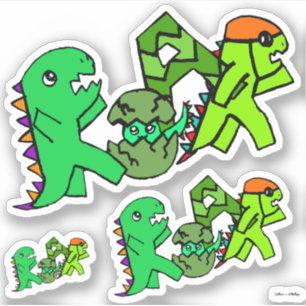 R-O-A-R Dinosaur Ord Art Klistermärken