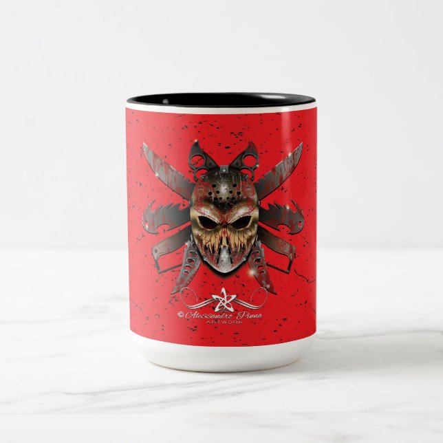 R. of H. Ripper of Halloween Två-Tonad Mugg (Center)