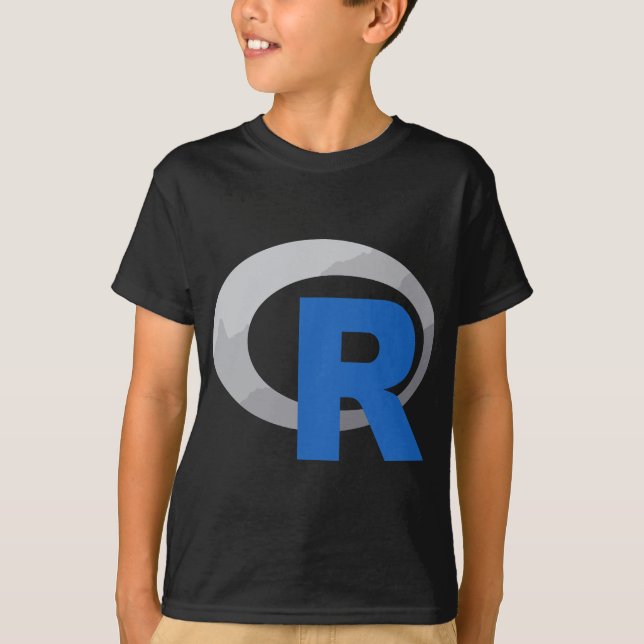 R Officiell Logotyp Programming Language T Shirt (Framsida)