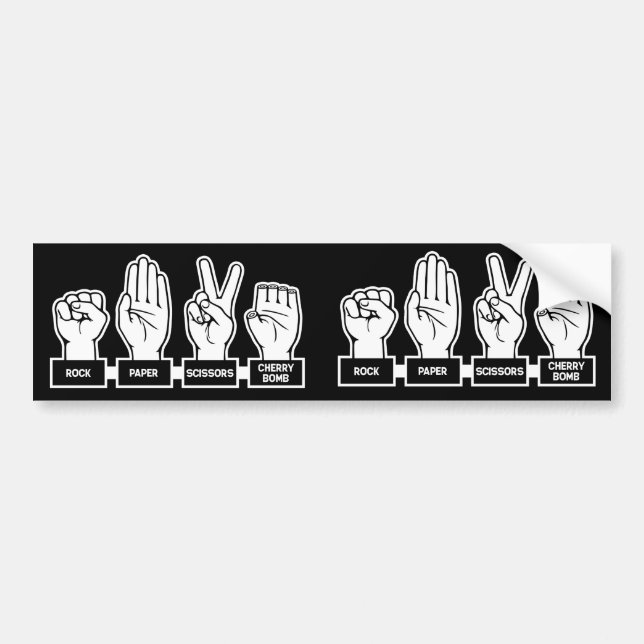 R-P-s-Körsbäret bombarderar Bildekal (Framsidan)